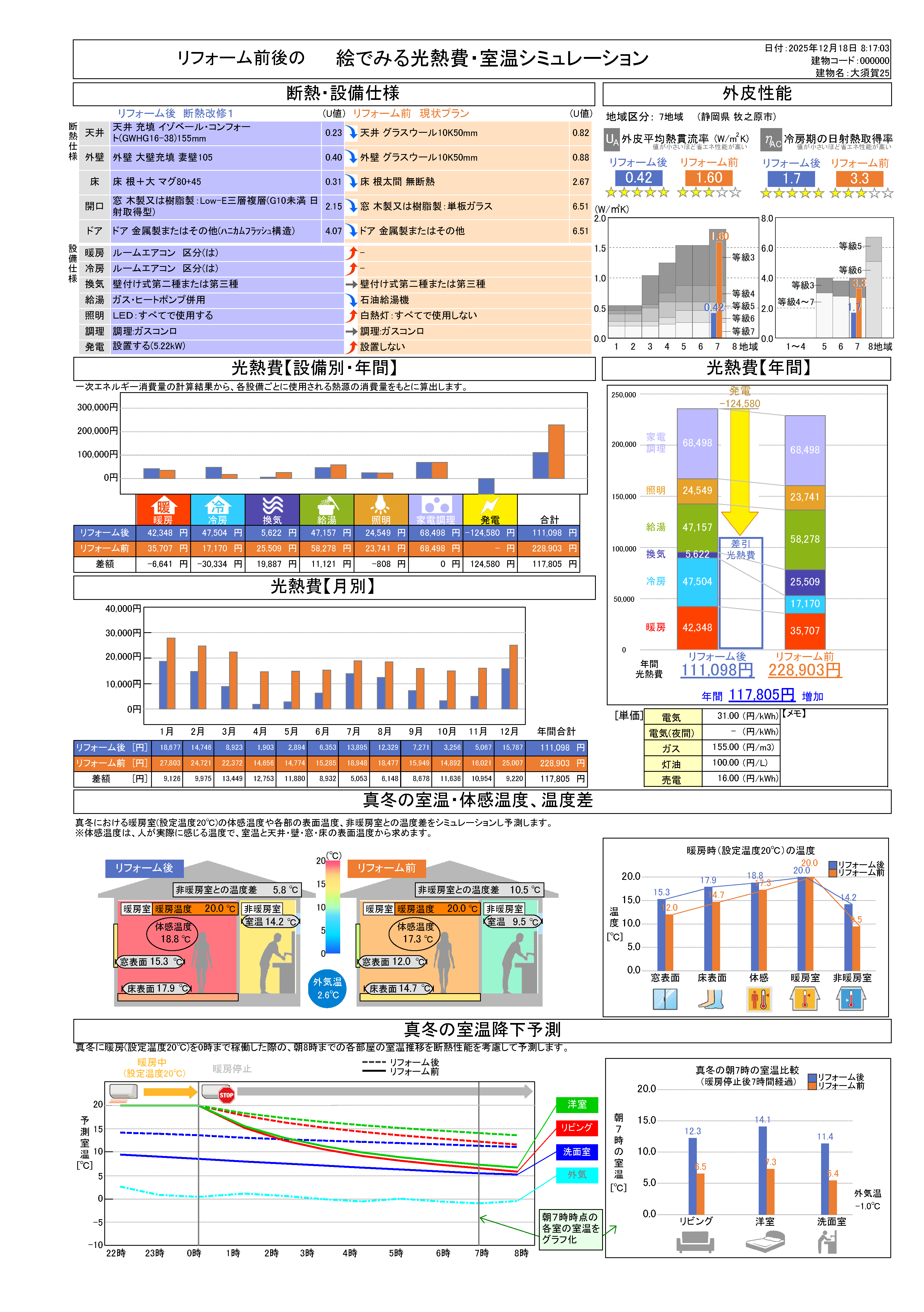 焼杉の家シミュレーション