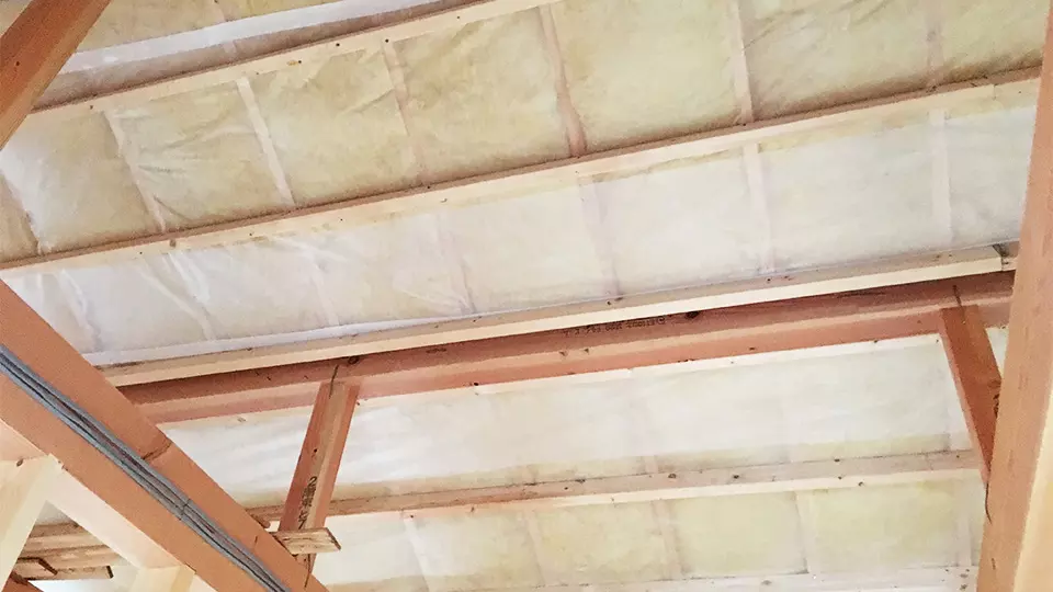 京都下鴨エコハウス　施工写真　天井02